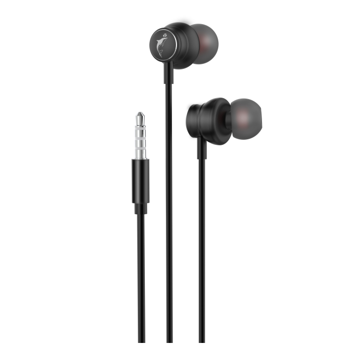 Навушники SkyDolphin SR31 Universal 3.5 Jack with mic&control black