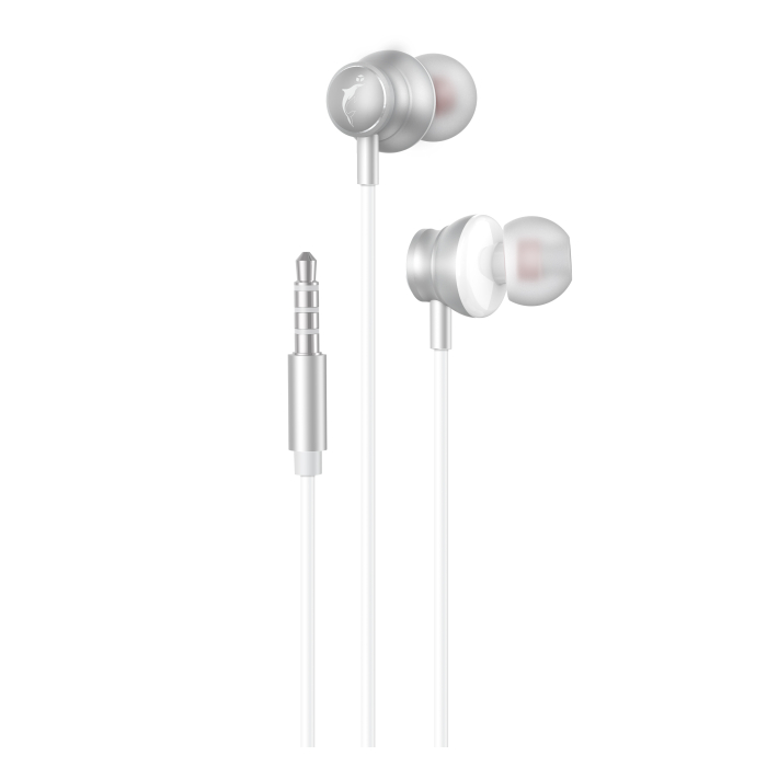 Навушники SkyDolphin SR31 Universal 3.5 Jack with mic&control white