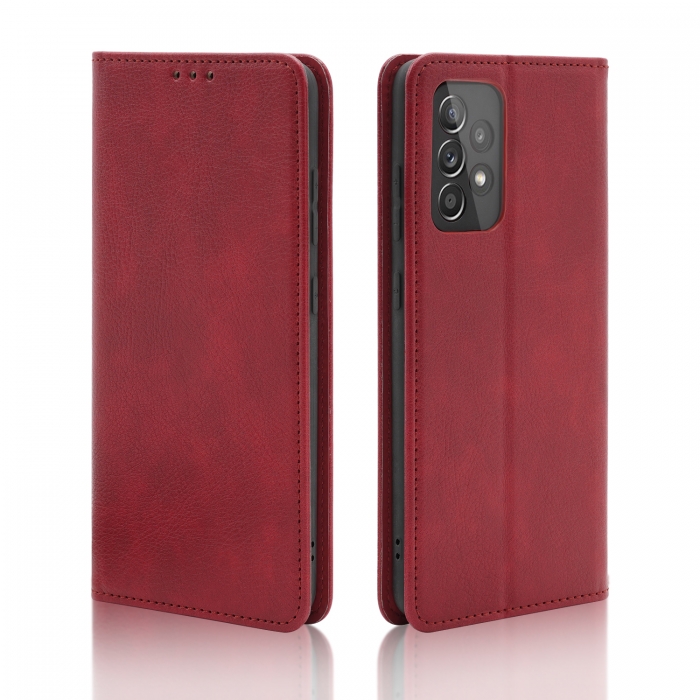 Чохол-книжка Leather Fold Realme C33 Wine Red*