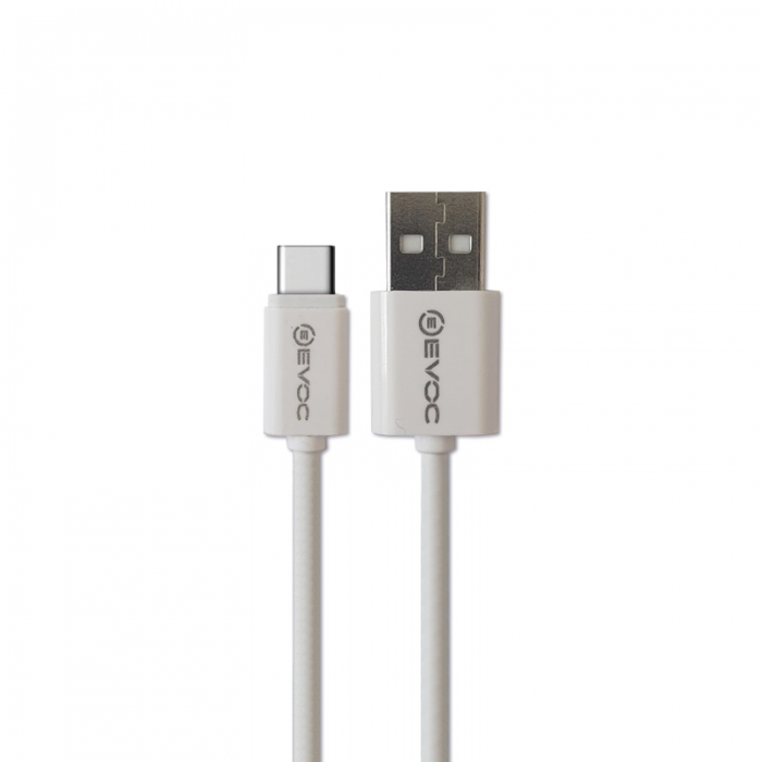 Кабель USB EVOC Classic Type-C 2A/1m White