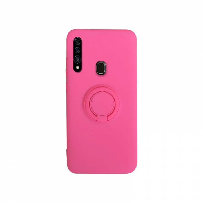 Накладка Soft Silicone Case vs Magnet Ring Samsung A207 (A20s) Rose Red*